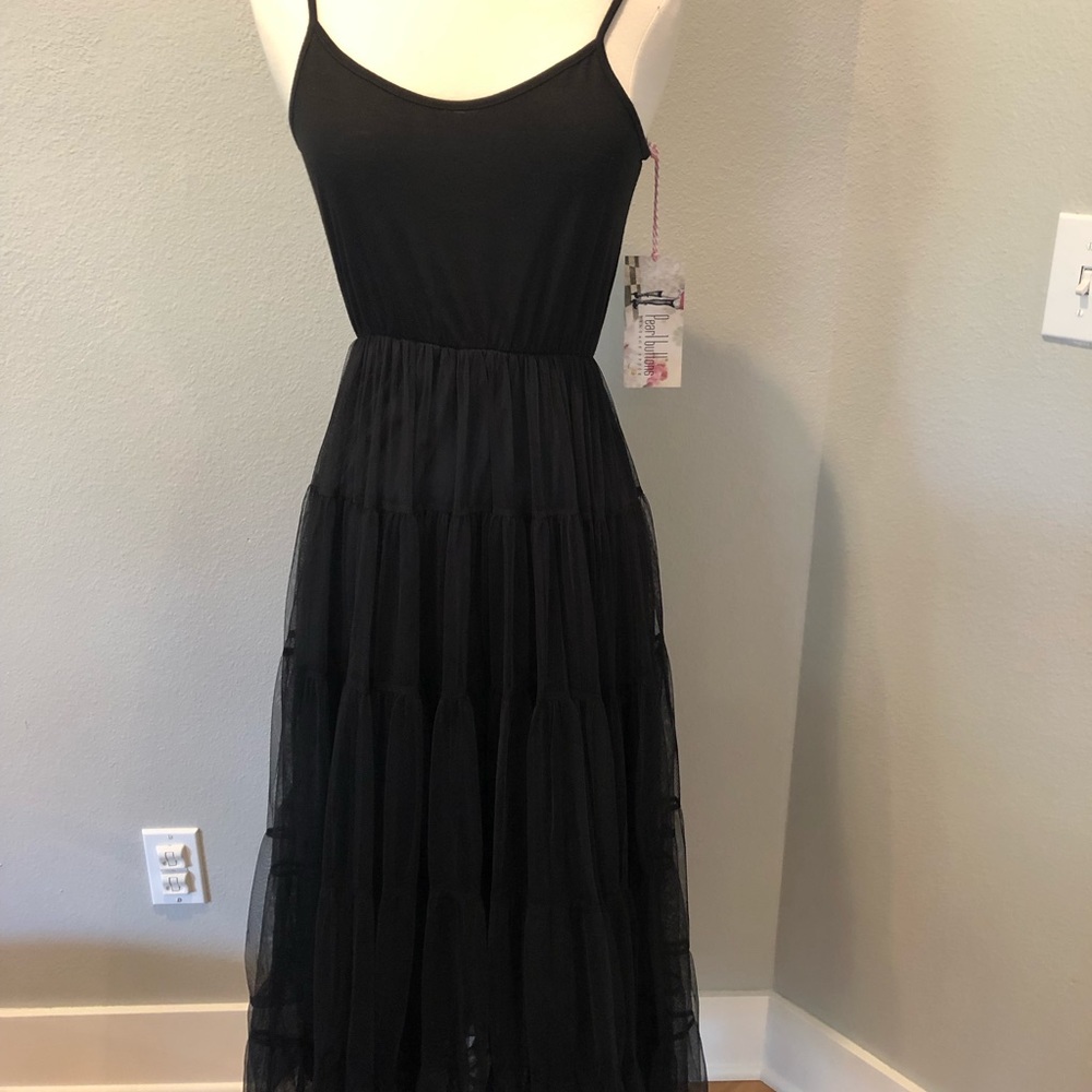 Black Tulle ballet slip/dress. NWT